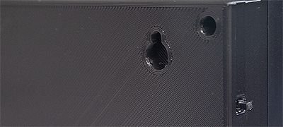 Rear mounting hole in the custom ticker case